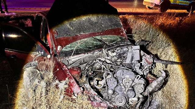 Kontrolden çıkan otomobil yol kenarına savruldu: 2'si ağır, 3 yaralı