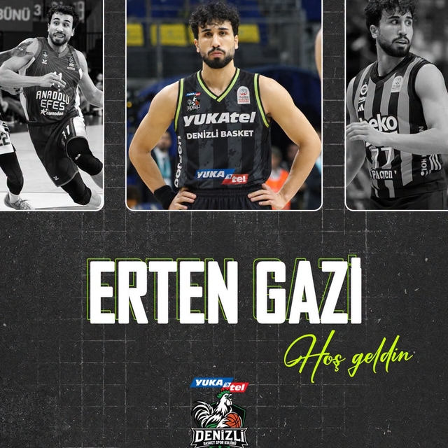 Denizli Basket'te Erten Gazi tamam
