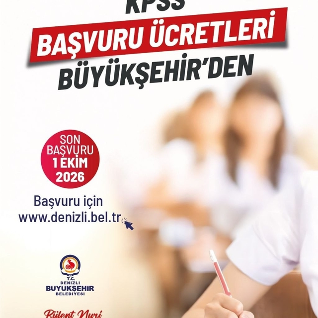 Denizli Büyükşehir KPSS sınav ücreti desteği verecek
