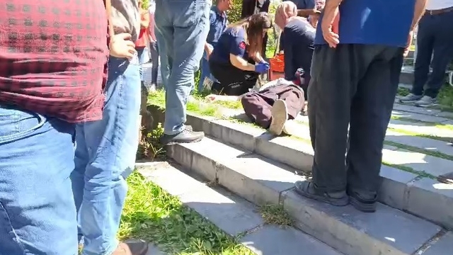 Kalp krizi geçiren vatandaşı kurtarmak için ekipler seferber oldu
