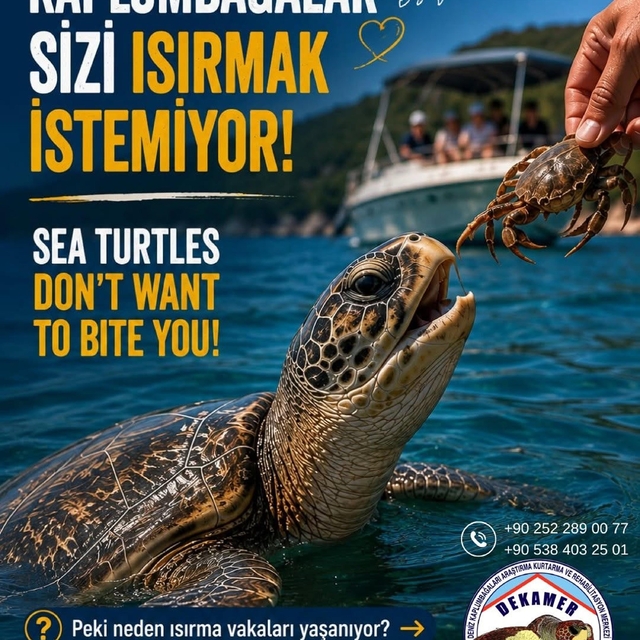 Prof. Dr. Kaska: Caretta carettaları beslemeyin, dokunmayın, fotoğraf için...
