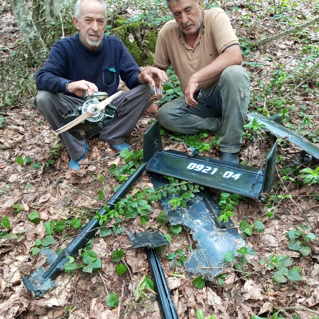 Sinop'ta ormanlık alanda İHA parçaları bulundu