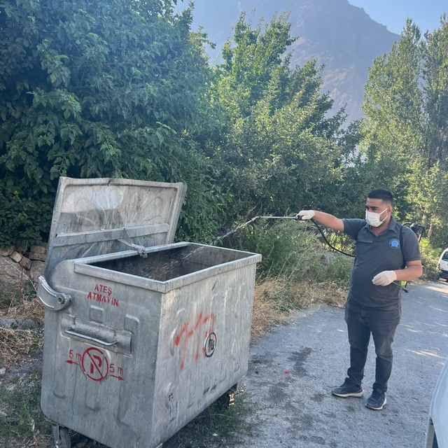 Hakkari'de kara sinekle mücadele sürüyor