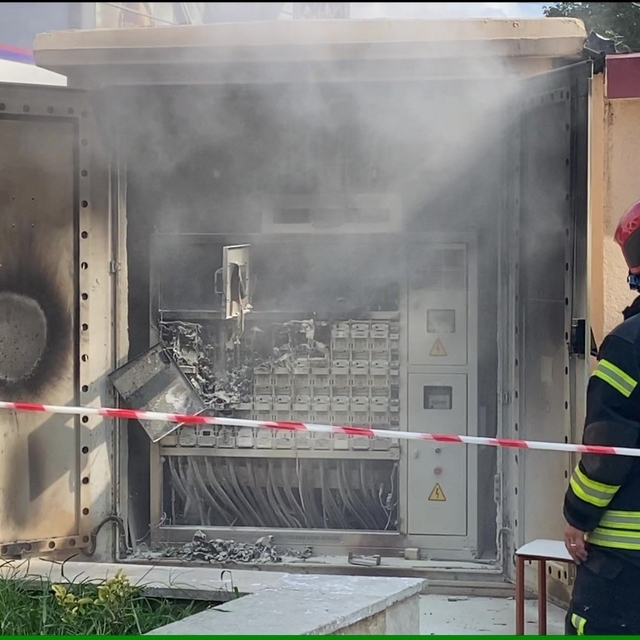 İzmit merkezde elektrik panosu yangını