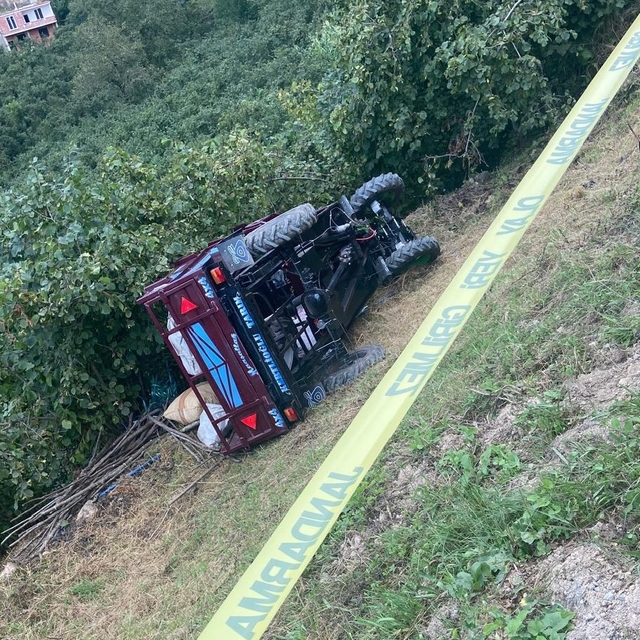 Ordu'da patpat devrildi: 1 ölü