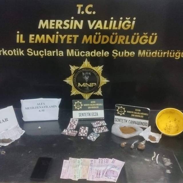 Mersin'de uyuşturucu taciri 4 şüpheli yakalanıp tutuklandı