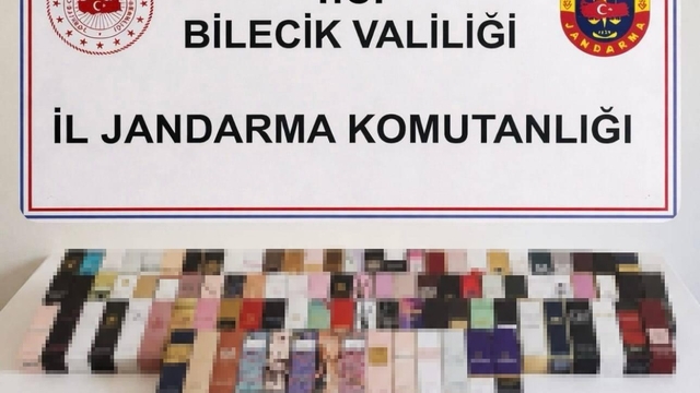 Bilecik'te 300 bin liralık kaçak parfüm ele geçirildi
