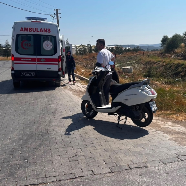 Motosiklet takla attı, sürücüsü yaralandı