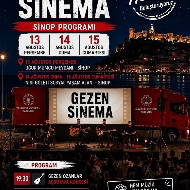 "Gezen Sinema" Sinop'ta