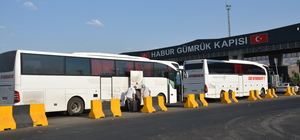 'Filistin Konvoyu', Habur Sınır Kapısı'ndan Irak'a geçti