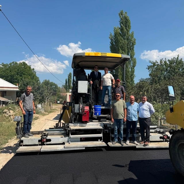 Şaphane Uğurlugüme köyünde yol çalışması tamamlandı