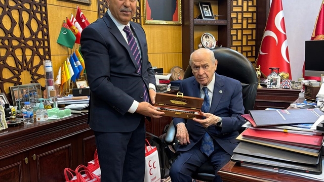MHP İl başkanı Mehmet Sait Kılıç'tan, Bahçeli'ye ziyaret