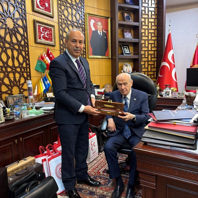 MHP İl başkanı Mehmet Sait Kılıç'tan, Bahçeli'ye ziyaret