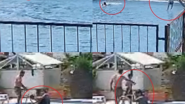 Boğulmak üzere olan çocuğu havuz görevlisi kurtardı