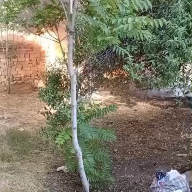 Konya'da evlerin bitişiğinde yangın paniği