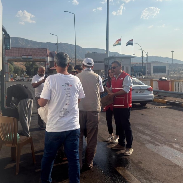 Filistin Konvoyu, Irak'ın İbrahim Halil Sınır Kapısı'nda bekletiliyor (2)