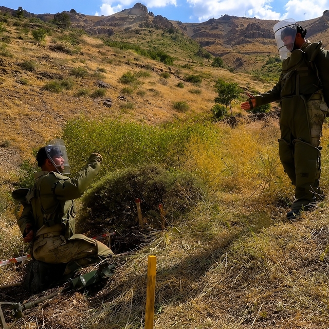 Hakkari'deki temizlik çalışmalarında, 46 bin 490 mayın tespit edildi