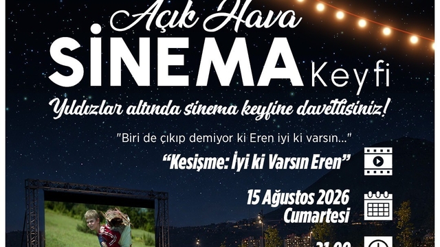 Talas'ta açık hava sinemasında sırada 'Eren' var
