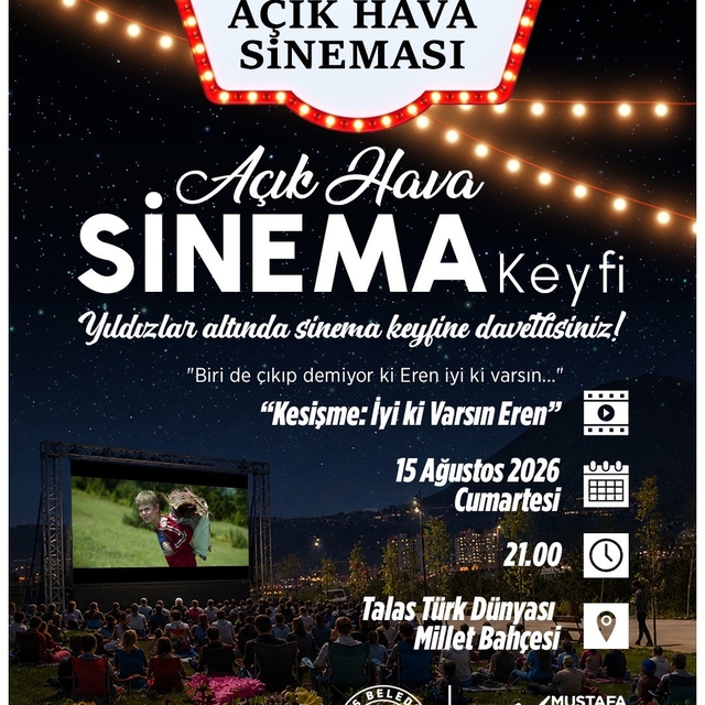 Talas'ta açık hava sinemasında sırada 'Eren' var