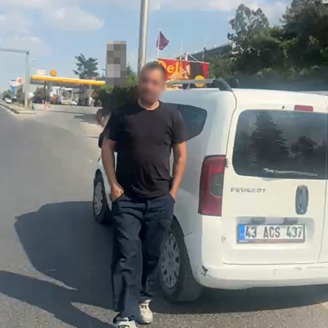 Eskişehir'de trafikteki kavga kamerada