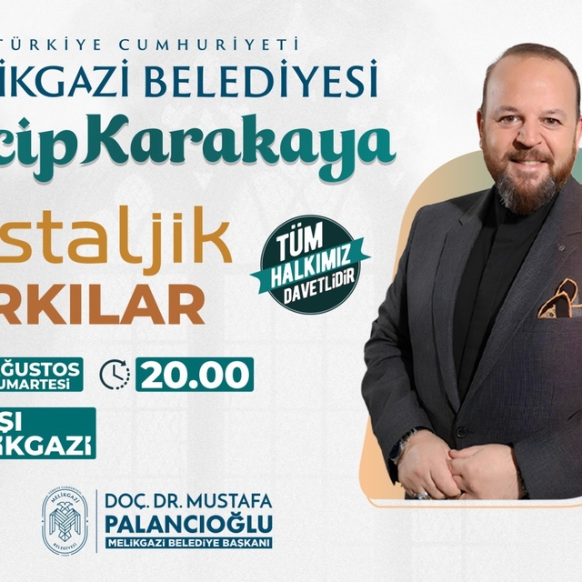 Çarşı Melikgazi'de nostalji rüzgarı: Necip Karakaya sahne alıyor
