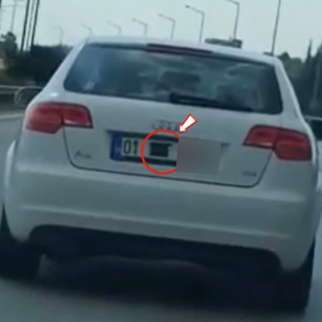 Otoyolda plaka gizleyerek seyreden araca 140 bin TL ceza