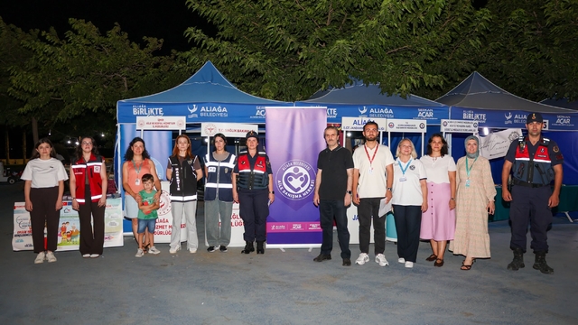 Aliağa'da bağımlılık ve aile farkındalığı için bilgilendirme çalışması