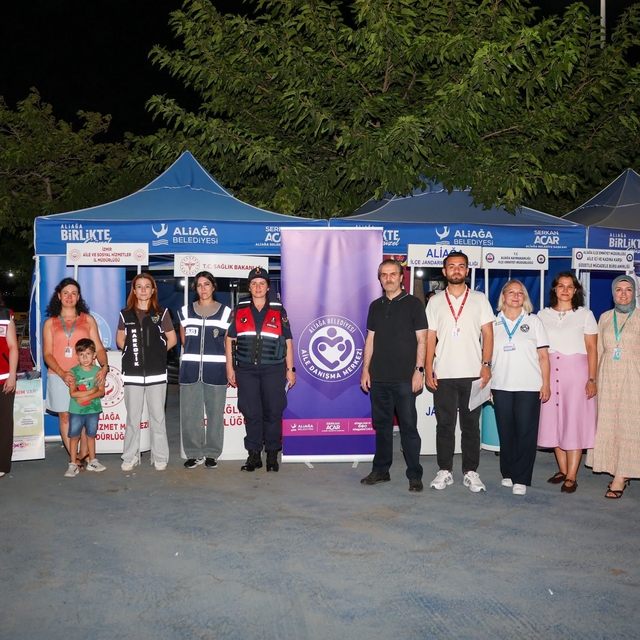 Aliağa'da bağımlılık ve aile farkındalığı için bilgilendirme çalışması