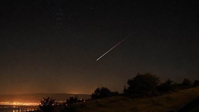 Meteor yağmuru eşsiz kareler sundu