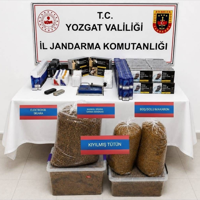 Yozgat'ta 3 bin 560 adet makaron ele geçirildi