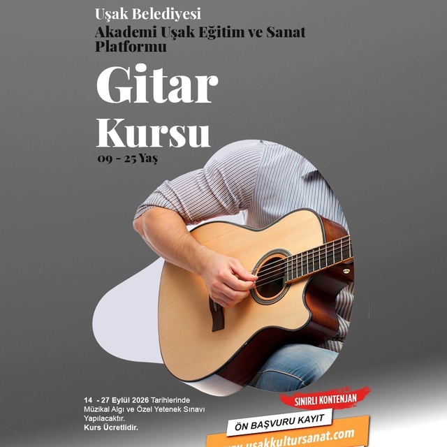 Uşak Belediyesi'nin sanat kurslarına ön başvurular başladı