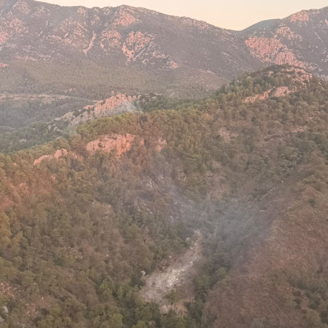 Antalya'daki orman yangını, 14 saat sonra kontrol altına alındı