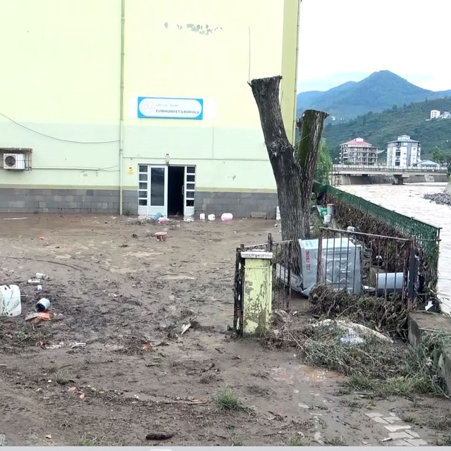 Giresun'da sel suları çekildi, geriye çamuru kaldı
Giresun merkeze bağlı Du...