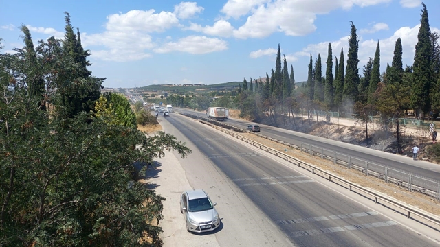 Bursa-İzmir yolunda yangın
Alevler yola kadar ulaşınca trafik durma noktasına geldi