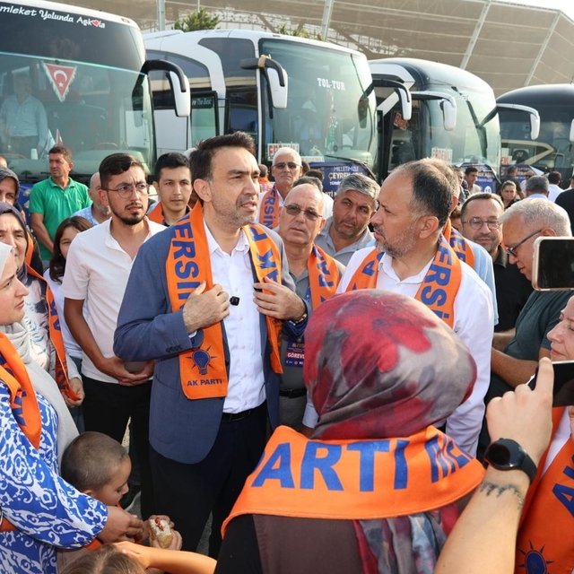 AK Parti Mersin Teşkilatı 25. yıl buluşması için Ankara yolunda