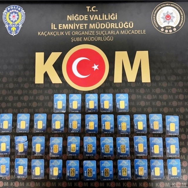 Niğde'de 190 gram sahte altın ele geçirildi