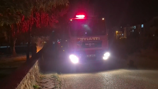 Eskişehir'de bir parkta kasten çıkarılan yangın ekipleri teyakkuza geçirdi