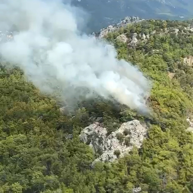 Antalya'da orman yangını