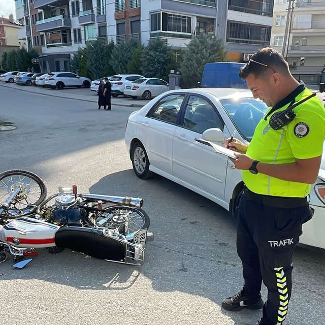 Karaman'da motosiklet kazası: 1 yaralı