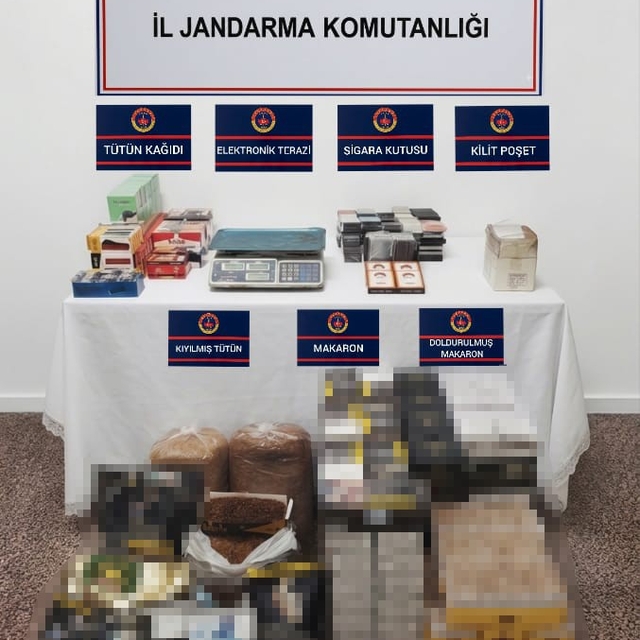 Yozgat'ta kaçak tütün operasyonunda 34 bin makaron ele geçirildi