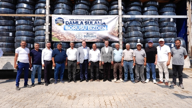Manisa Büyükşehir'den Alaşehir'e 13,2 milyon TL'lik damla sulama desteği