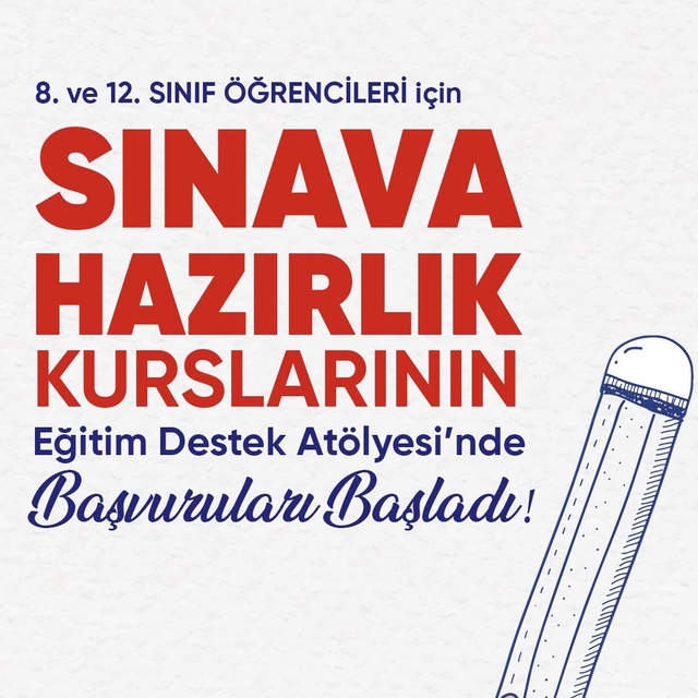 Didim Belediyesi'nden öğrencilere sınava hazırlık desteği