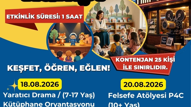 Aydın Çocuk ve Gençlik Kütüphanesi'nde 4 gün boyunca etkinlik düzenlenecek