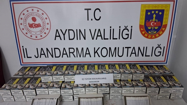 Tünelde kaçak makaron ele geçirildi
