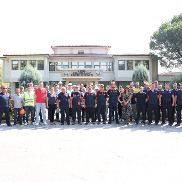 Denizli OSB'de deprem ve acil durum tatbikatı gerçekleştirildi