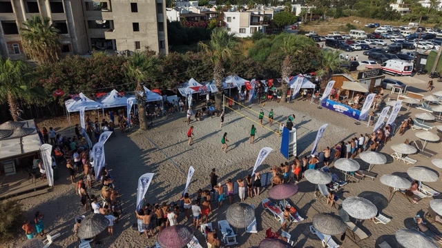 Bodrum'da plaj voleybolu heyecanı