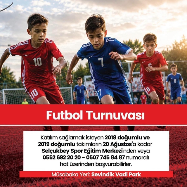 Merkezefendi'de 30 Ağustos Zafer Kupası Turnuvaları başlıyor