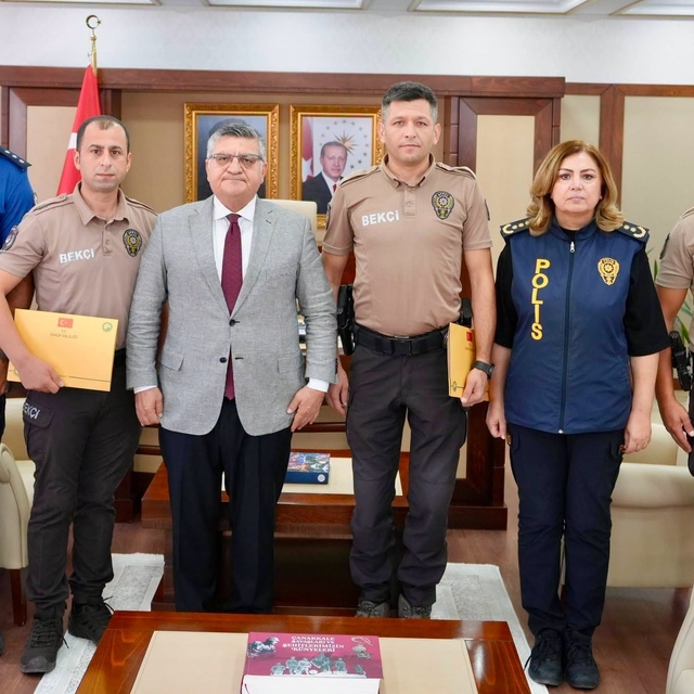 Sinop'ta başarılı bekçilere ödül
