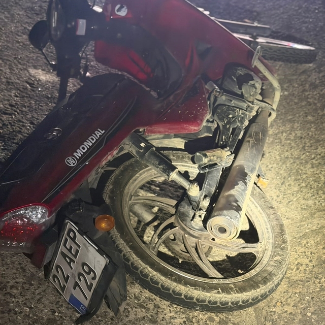 Edirne'de motosiklet devrildi: 1 yaralı