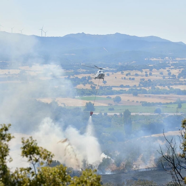 Çanakkale'de orman yangını (2)